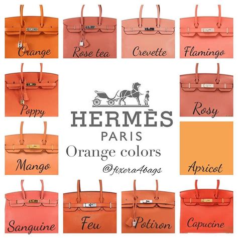 all hermes birkin colors|hermes luggage color chart.